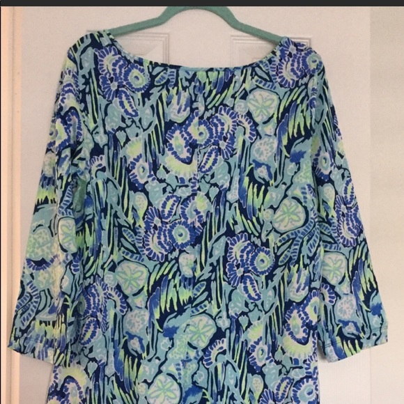 Lilly Pulitzer Marlowe Shift Dress Indigo Sunset - Picture 3 of 4